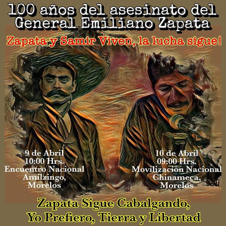 Résultat de recherche d'images pour "JORNADAS DE LUCHA “ZAPATA VIVE, SAMIR VIVE, LA LUCHA SIGUE”"